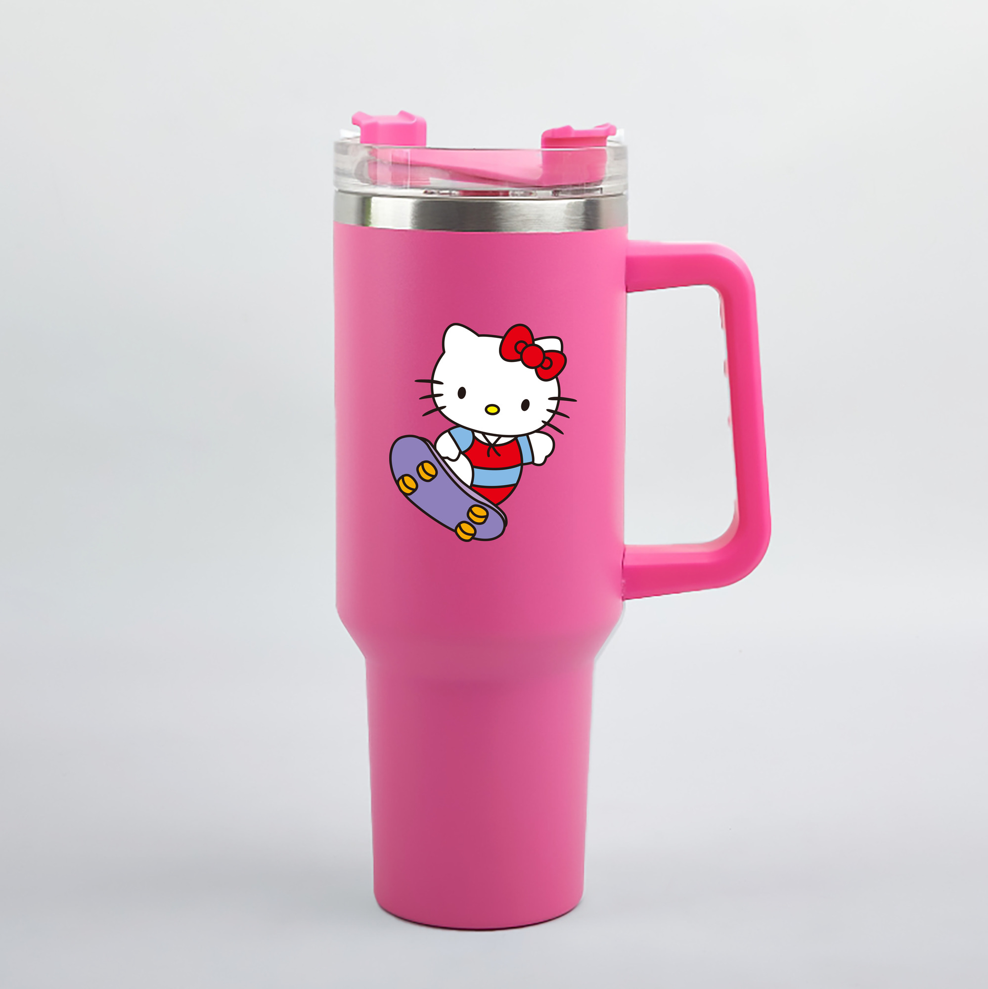 （画像用） Hello Kitty ハローキティ 1200mL車用タンブラー（カラープリント）